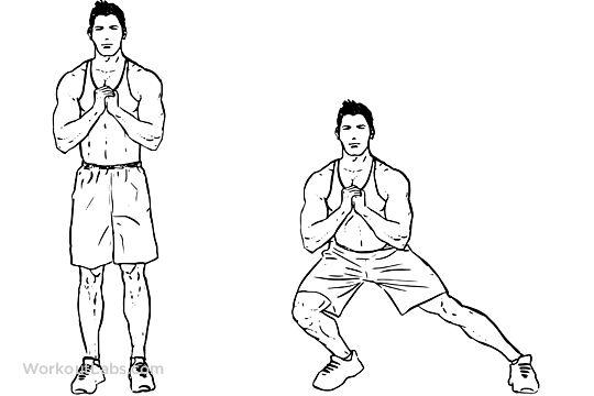 Bodyweight Side Steps / Lateral Lunges